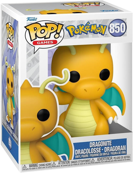 Funko Pop! Games: Pokemon - Dragonite - Figura De Vinilo Coleccionable - Idea De Regalo- Mercancia Oficial - Juguetes Para Niños Y Adultos - Video Games Fans - Muñeco Para Coleccionistas Y Exposición