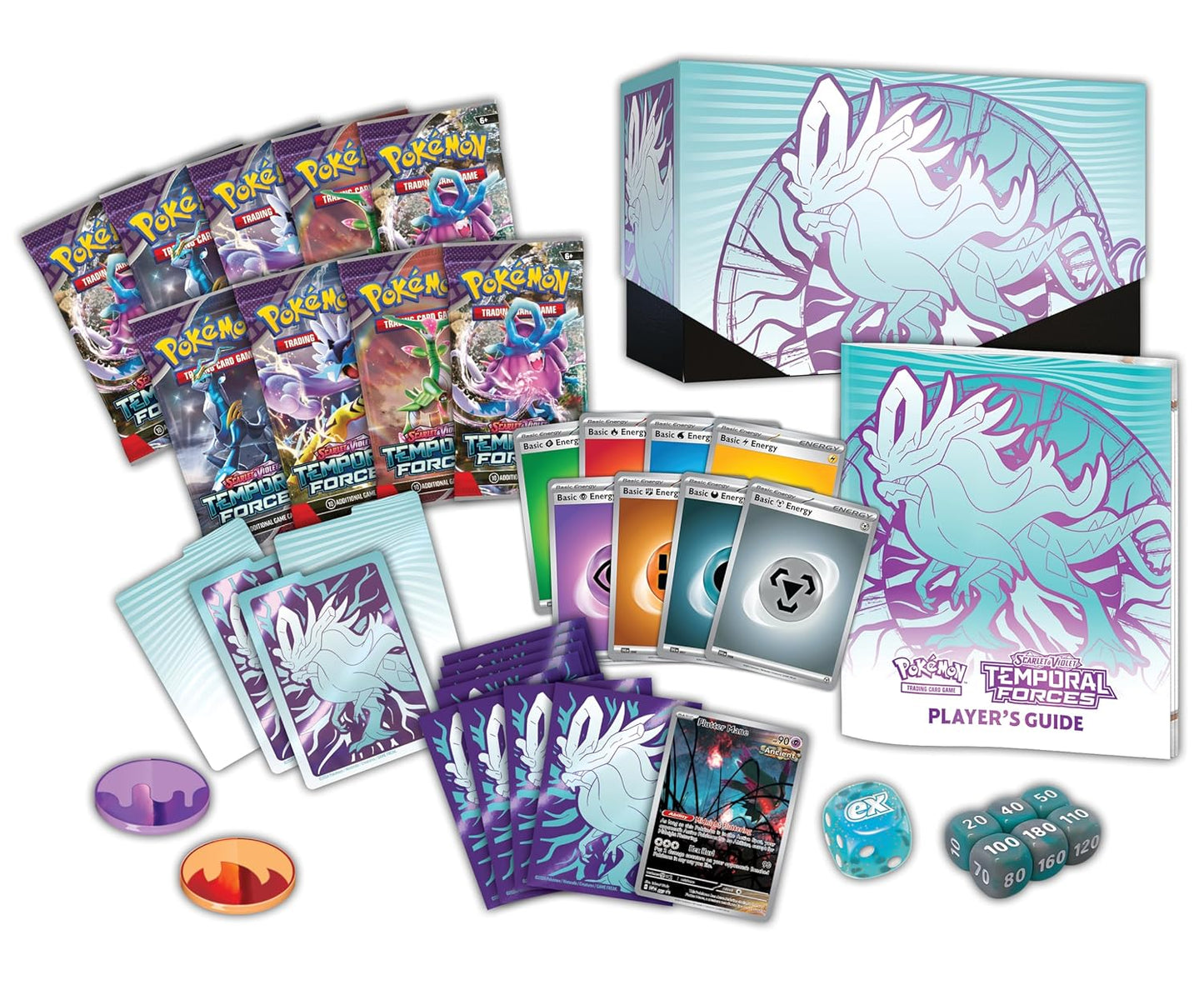 Pokemon TCG: Scarlet and Violet: Temporal Forces: Elite Trainer Box: Walking Wake