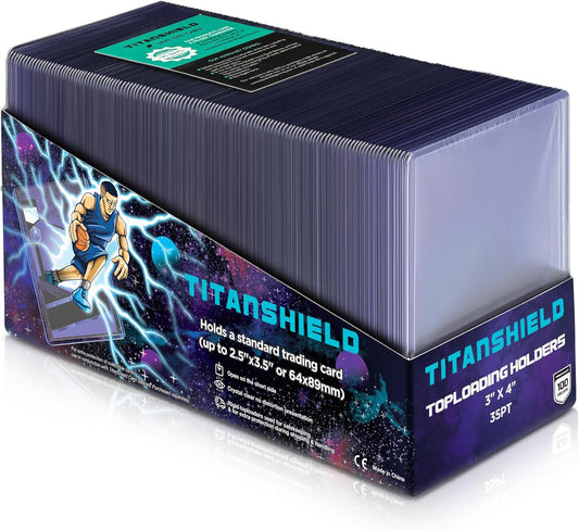 3"X4" Platinum Quality Seamless Toploaders Top Loader Sleeves for Collectible Trading Cards Compatible with Pokemon MTG Kpop Photocards (100 Ct.)