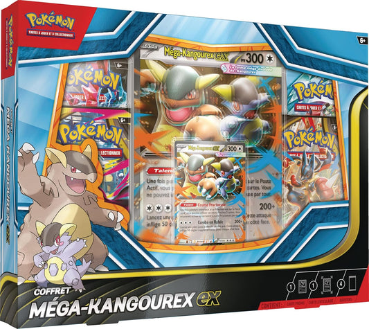 Pokémon: Cofre Mega-Kangourex-Ex (1 Carta Promocional Brillante, 1 Carta Promocional De Gran Formato Lenticular Y 4 Boosters) Del JCC Pokémon