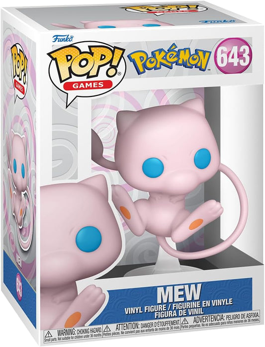 Funko Pop! Games: Pokemon - Mew - Figura De Vinilo Coleccionable - Idea De Regalo- Mercancia Oficial - Juguetes Para Niños Y Adultos - Video Games Fans - Muñeco Para Coleccionistas Y Exposición
