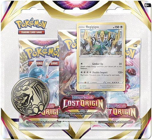 Pokemon TCG: 3 Pack Blister - Sword and Shield Lost Origin (Random Promo)